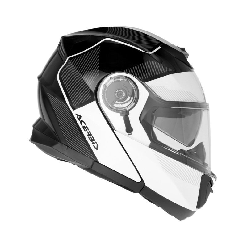 casco modular acerbis serel 22 06 negro y blanco 0025201 315