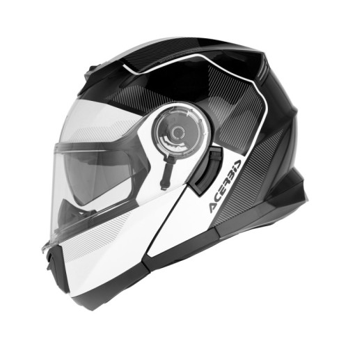 casco modular acerbis serel 22 06 negro y blanco 0025201 315