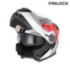 casco modular acerbis serel 22 06 rojo y gris 0025201 239