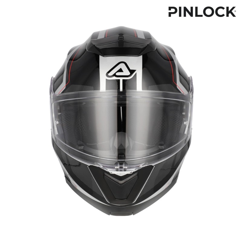 casco modular acerbis serel 22 06 blanco y rojo 0025201 314
