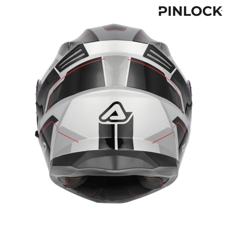 casco modular acerbis serel 22 06 blanco y rojo 0025201 314