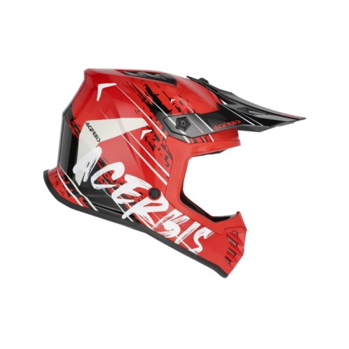 casco acerbis off road junior profile color rojo y negro 0025401 349