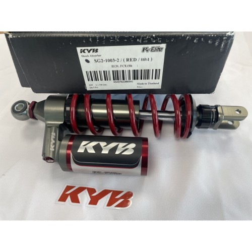 amortiguadores traseros kyb gas para honda pcx 2012 2017 rojo