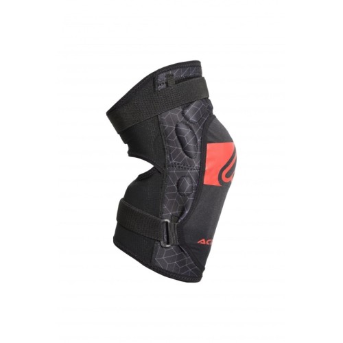 rodillera acerbis color negro y rojo 0023455 323