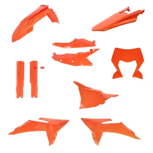 kit de plasticos acerbis 0027450 011 016 ktm exc exc f 2026 naranja completo
