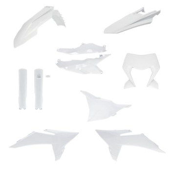 kit de plasticos acerbis 0027450 030 ktm exc exc f 2026 blanco completo