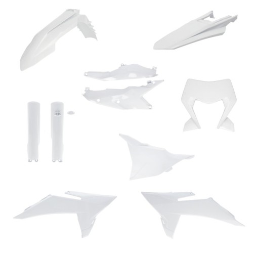 kit de plasticos acerbis 0027450 030 ktm exc exc f 2026 blanco completo