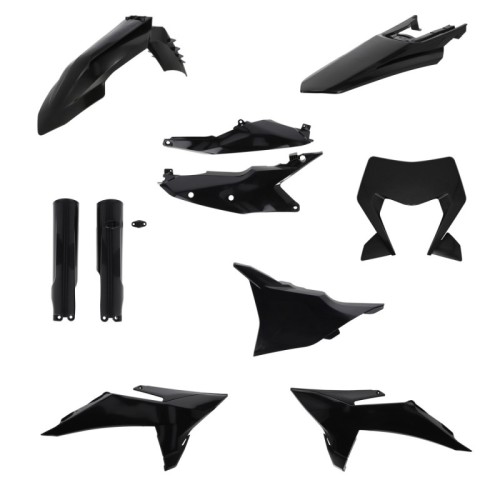 kit de plasticos acerbis 0027450 090 ktm exc exc f 2026 negro completo