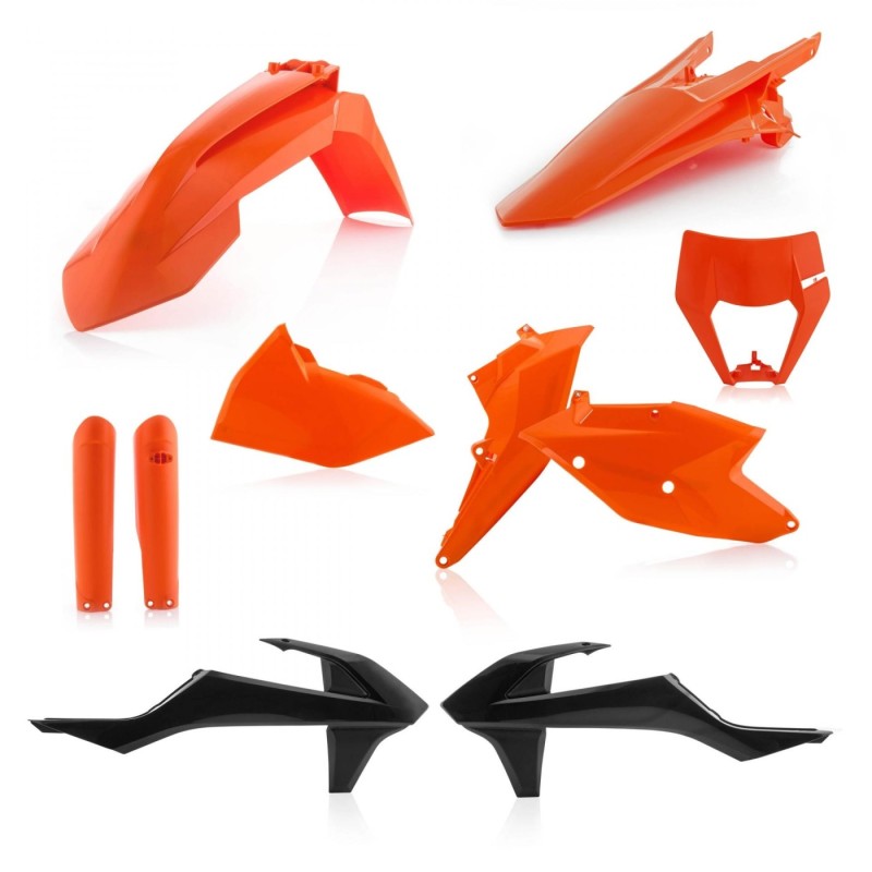 kit completo de plasticos acerbis 0022371 553 018 ktm exc exc f 2017 2019 color original e