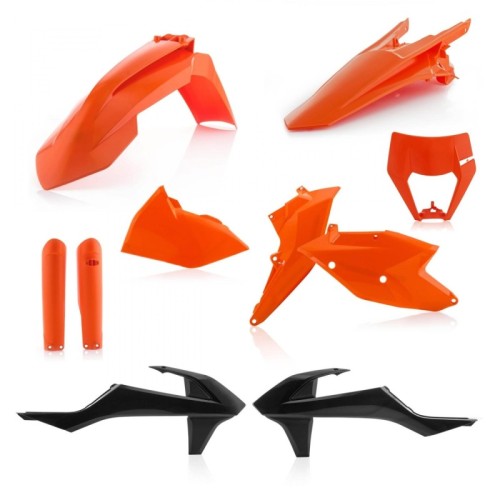 kit completo de plasticos acerbis 0022371 553 018 ktm exc exc f 2017 2019 color original e