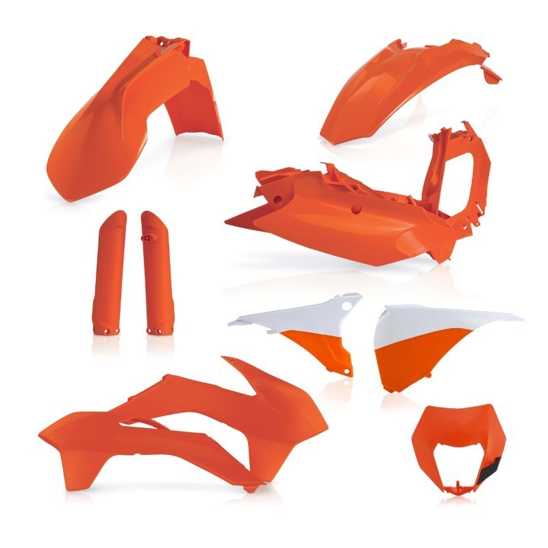 kit completo de plasticos acerbis 0021811 010 ktm exc exc f 2016 naranja