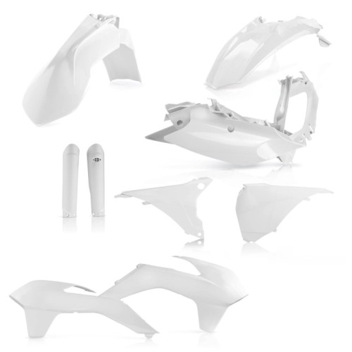kit completo de plasticos acerbis 0021811 030a ktm exc exc f 2016 blanco