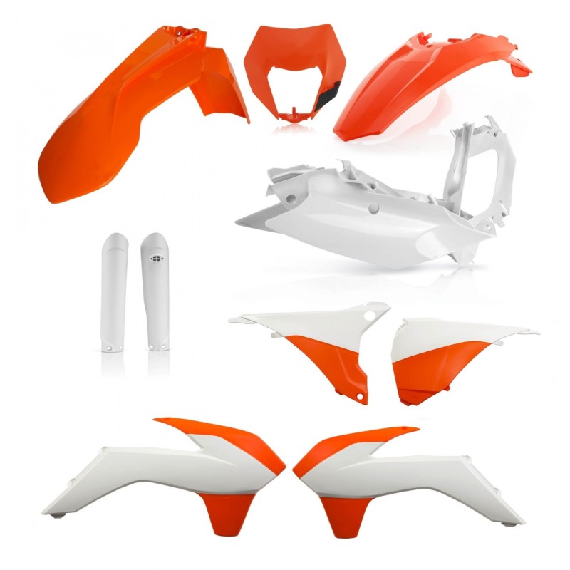 kit completo de plasticos acerbis 0021811 553 016a ktm exc exc f 2016 color original estan