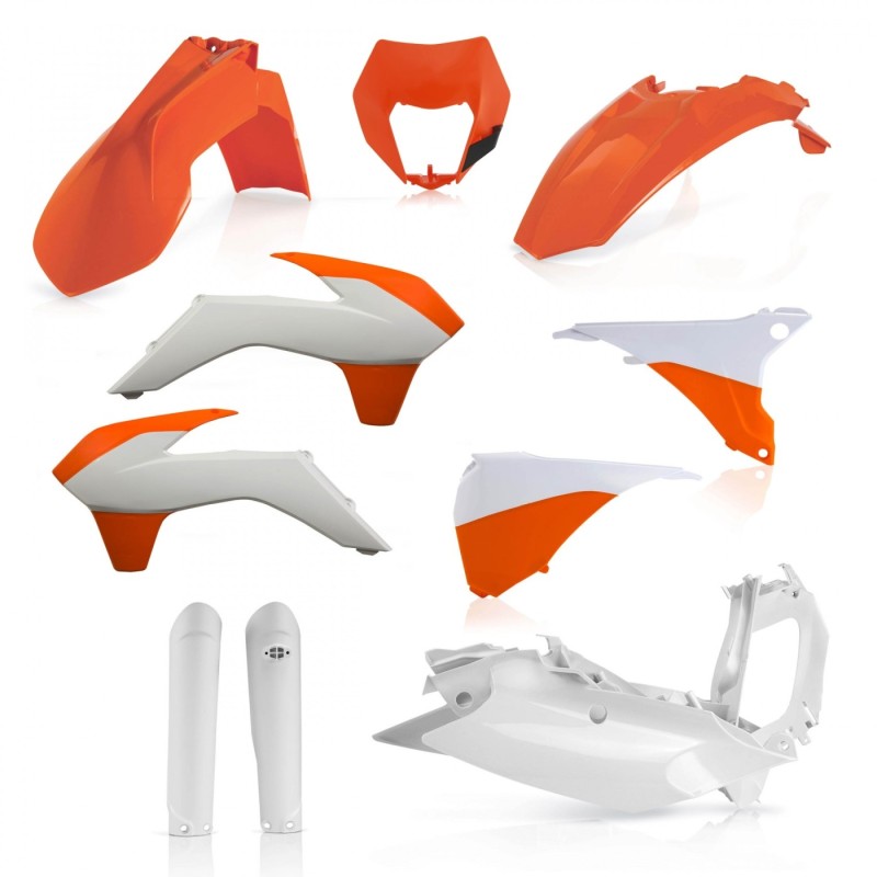 kit completo de plasticos acerbis 0021811 553a ktm exc exc f 2016 color original nd