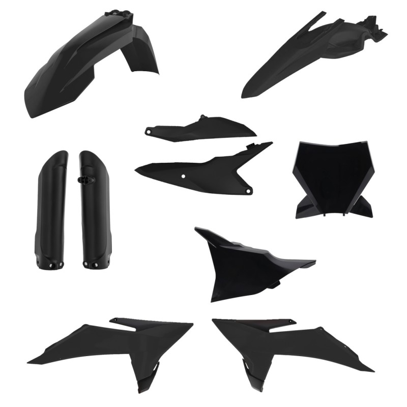 kit completo de plasticos acerbis 0027023 090 negro para ktm sx 85 2025 2026