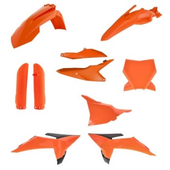 kit completo de plasticos acerbis 0027023 553 naranja original para ktm sx 85 2025 2026