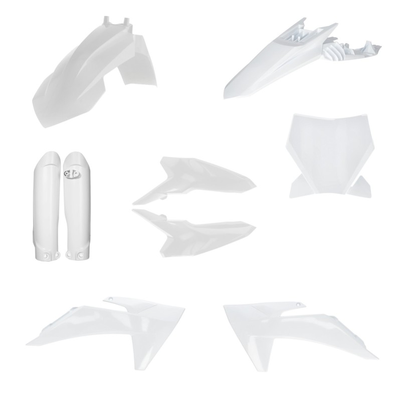 kit completo de plasticos acerbis 0027008 030 blanco para ktm sx 65 2024 2026