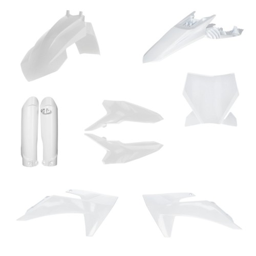 kit completo de plasticos acerbis 0027008 030 blanco para ktm sx 65 2024 2026