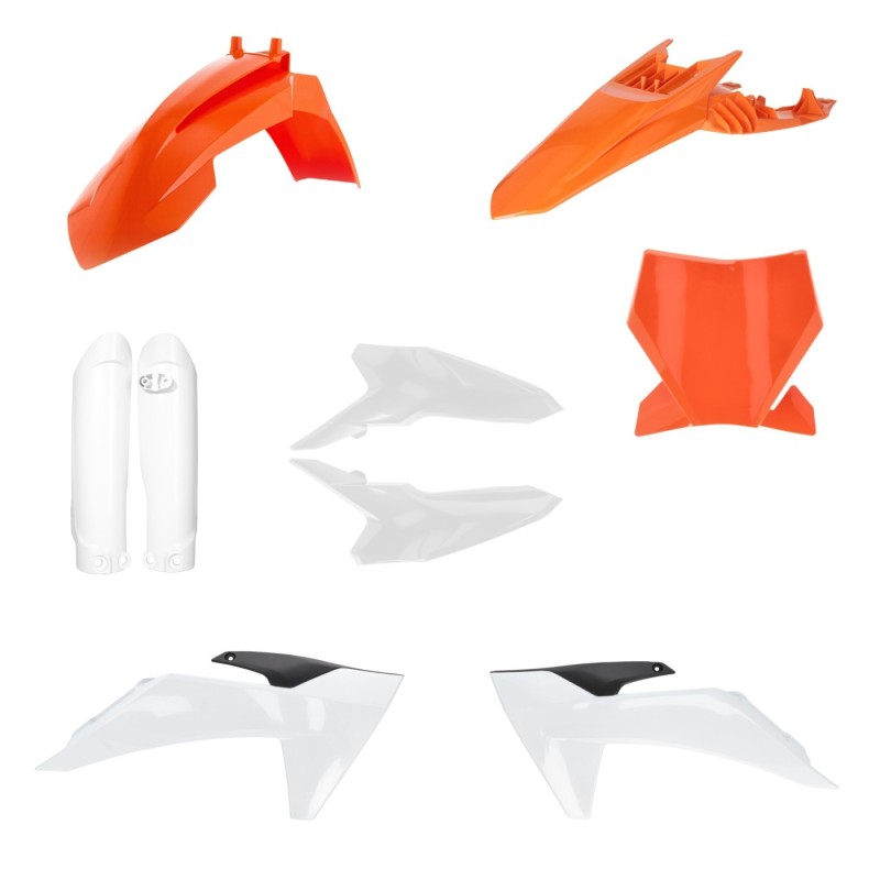 kit completo de plasticos acerbis 0027008 553 color original para ktm sx 65 2024 2026