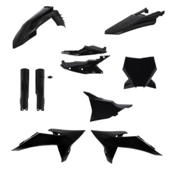 kit completo de plasticos acerbis 0026922 090 negro para ktm sx sx f 125 450 2025 2026