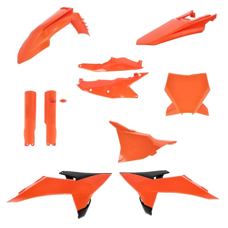 kit completo de plasticos acerbis 0026922 553 naranja estandar para ktm sx sx f 125 450
