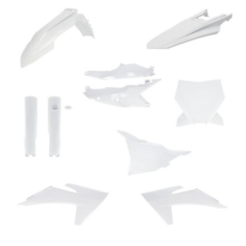 kit completo de plasticos acerbis 0026805 030 blanco para ktm sx sx f 125 450 2023 2024