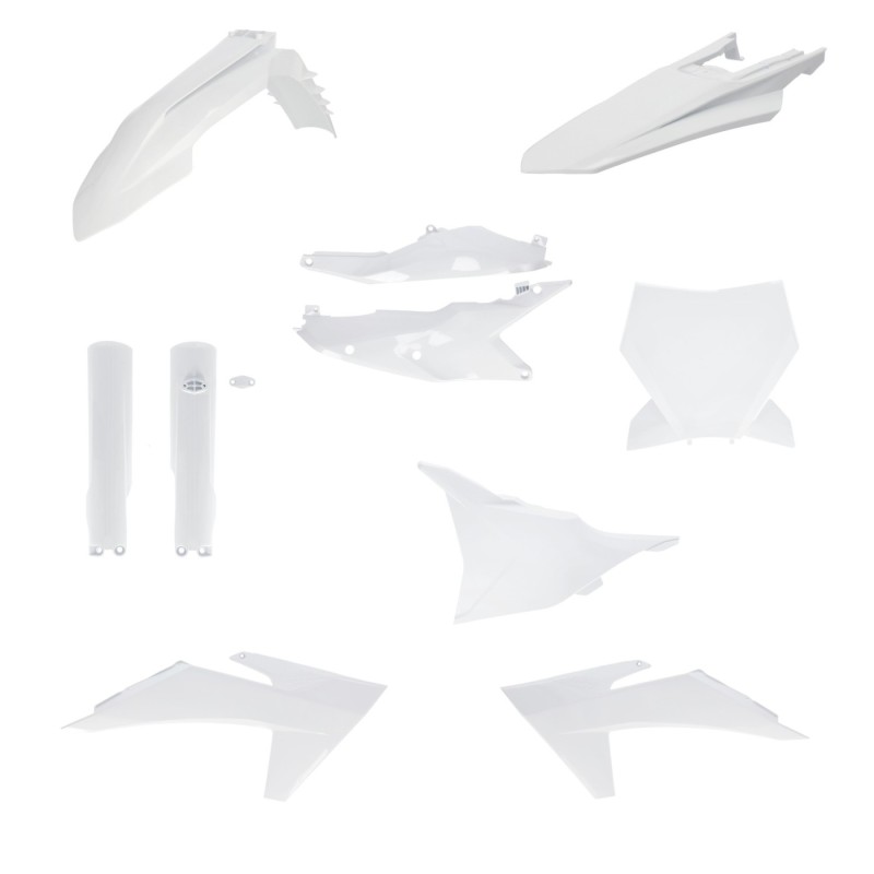 kit completo de plasticos acerbis 0026805 030 blanco para ktm sx sx f 125 450 2023 2024