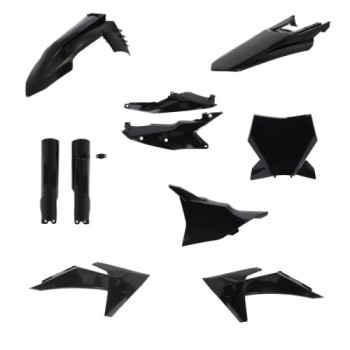 kit completo de plasticos acerbis 0026805 090 negro para ktm sx sx f 125 450 2023 2024
