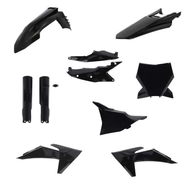 kit completo de plasticos acerbis 0026805 090 negro para ktm sx sx f 125 450 2023 2024
