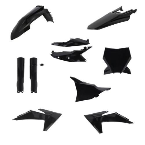 kit completo de plasticos acerbis 0026805 090 negro para ktm sx sx f 125 450 2023 2024