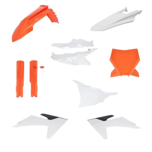 kit completo de plasticos acerbis 0026805 553 023 naranja original para ktm sx sx f 125