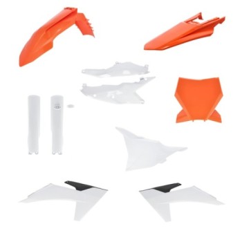 kit completo de plasticos acerbis 0026805 553 023 naranja original para ktm sx sx f 125