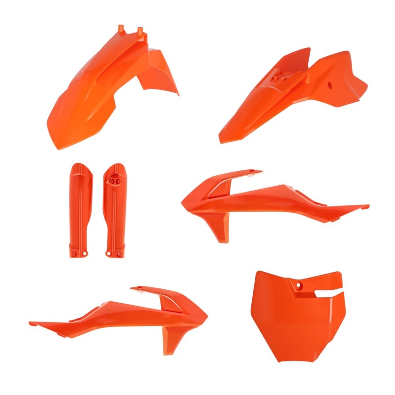kit completo de plasticos acerbis 0025506 011 016 naranja para ktm sx 50 sx e 5 sx e 3