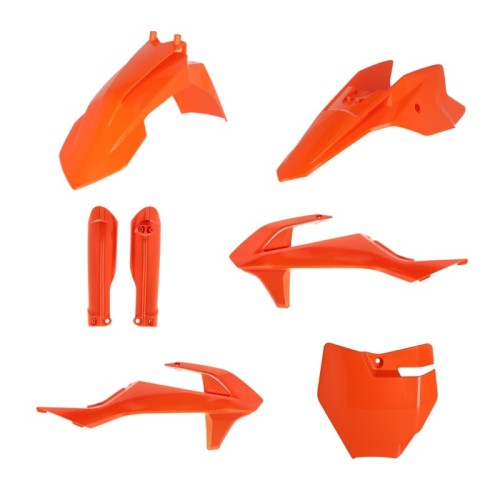 kit completo de plasticos acerbis 0025506 011 016 naranja para ktm sx 50 sx e 5 sx e 3
