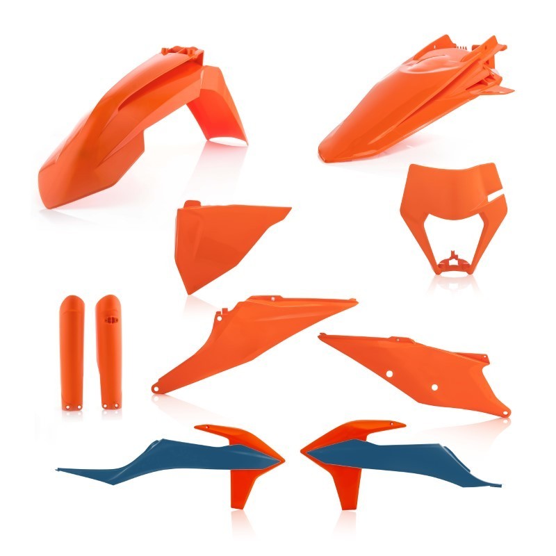 kit de plasticos completo acerbis 0024054 553 022 replica 22 para ktm exc y exc f 2020 202