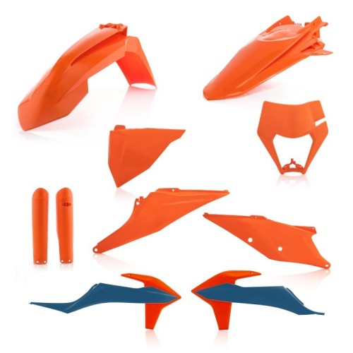 kit de plasticos completo acerbis 0024054 553 022 replica 22 para ktm exc y exc f 2020 202