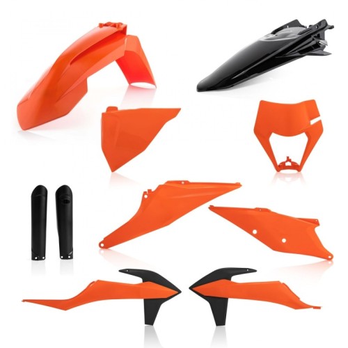 kit de plasticos completo acerbis 0024054 553a replica oem 2020 para ktm exc y exc f 2020