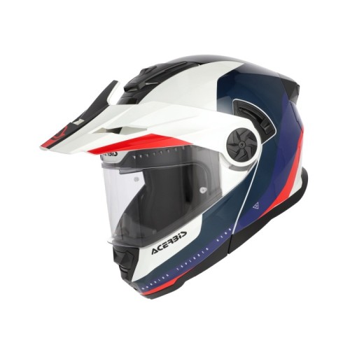 casco modular acerbis rider graphic 0026577 034 blanco azul rojo ece 22 06 p j