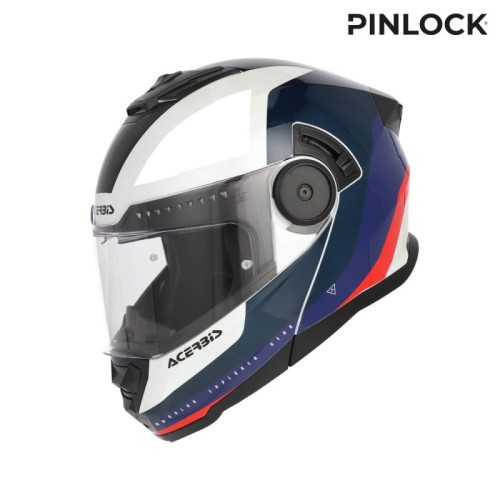 casco modular acerbis rider graphic 0026577 034 blanco azul rojo ece 22 06 p j