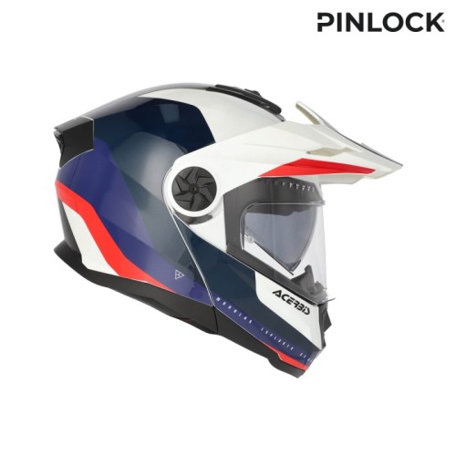 casco modular acerbis rider graphic 0026577 034 blanco azul rojo ece 22 06 p j