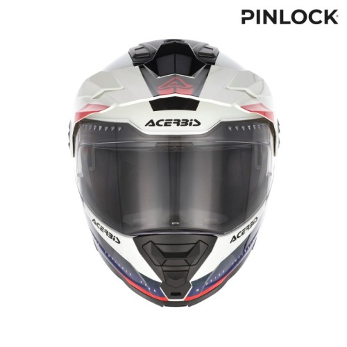 casco modular acerbis rider graphic 0026577 034 blanco azul rojo ece 22 06 p j