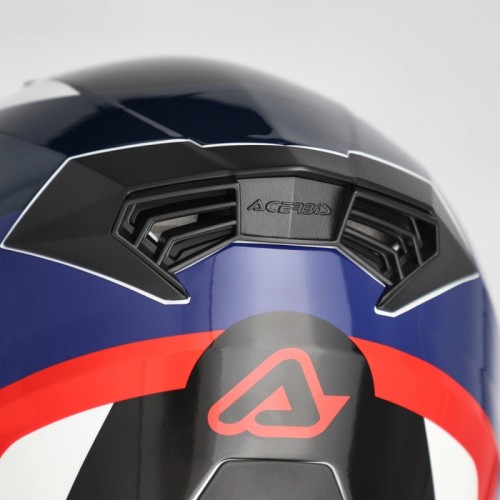 casco modular acerbis rider graphic 0026577 034 blanco azul rojo ece 22 06 p j