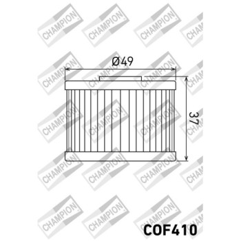 filtro de aceite moto champion cof410 compatible royal enfield himalayan 411 y scram 411