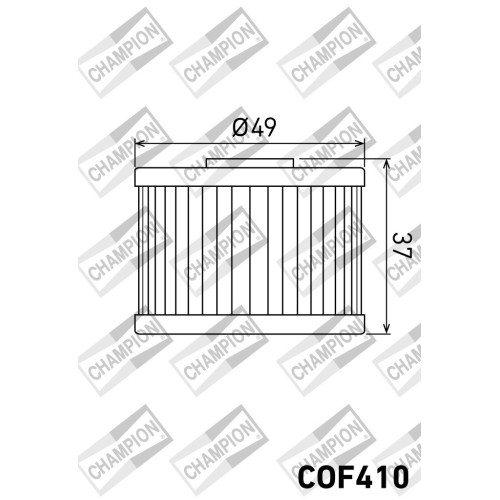 filtro de aceite moto champion cof410 compatible royal enfield himalayan 411 y scram 411