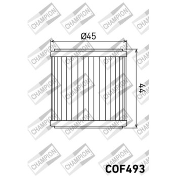 filtro de aceite moto champion cof493 compatible benelli bn 251 y trk 251