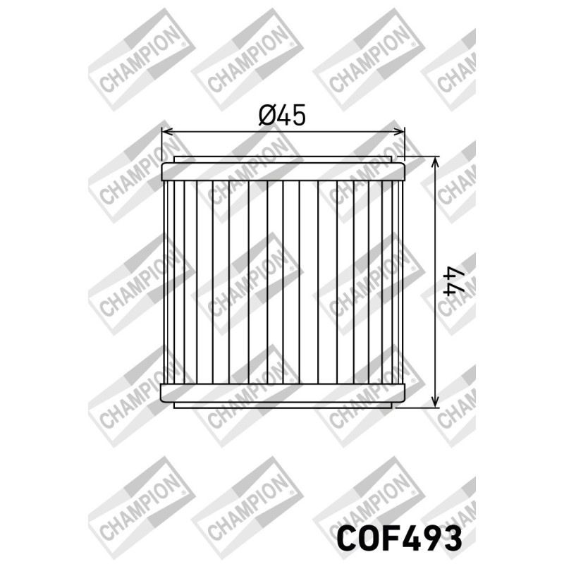 filtro de aceite moto champion cof493 compatible benelli bn 251 y trk 251