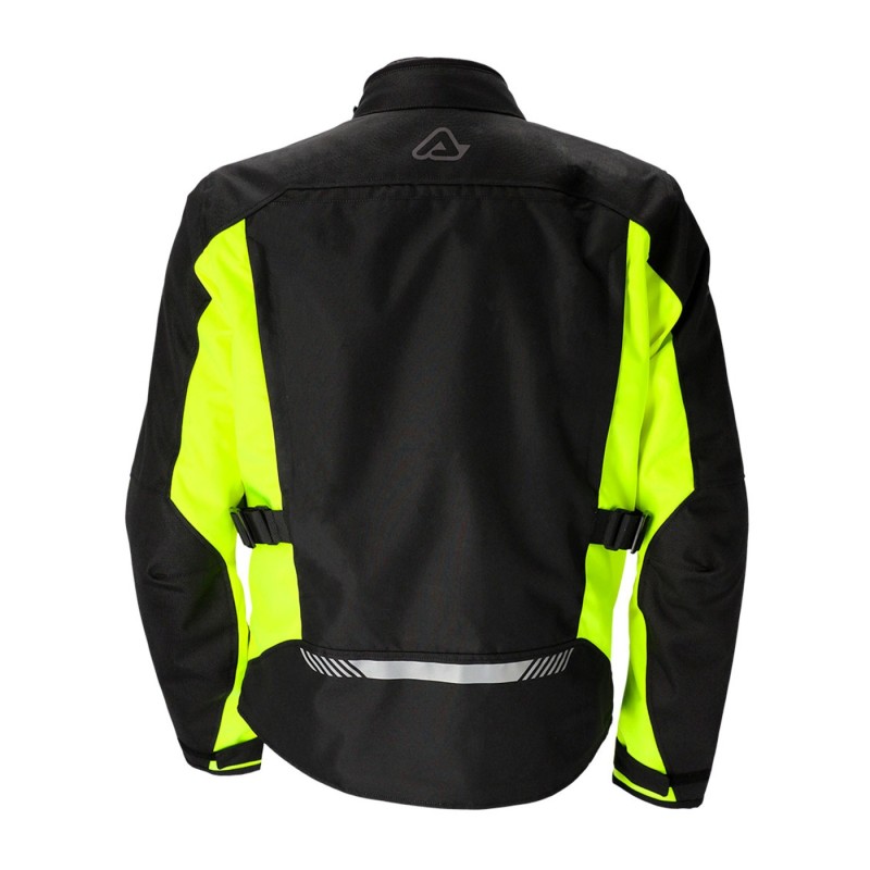 chaqueta x trail acerbis color negro y amarillo talla s ultima unidad