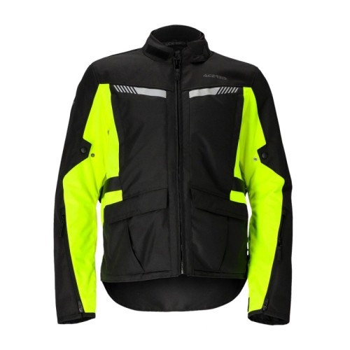 chaqueta x trail acerbis color negro y amarillo talla s ultima unidad