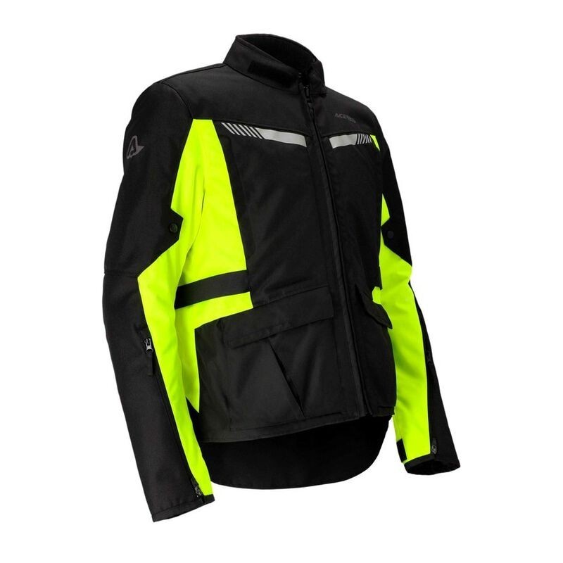 chaqueta x trail acerbis color negro y amarillo talla s ultima unidad
