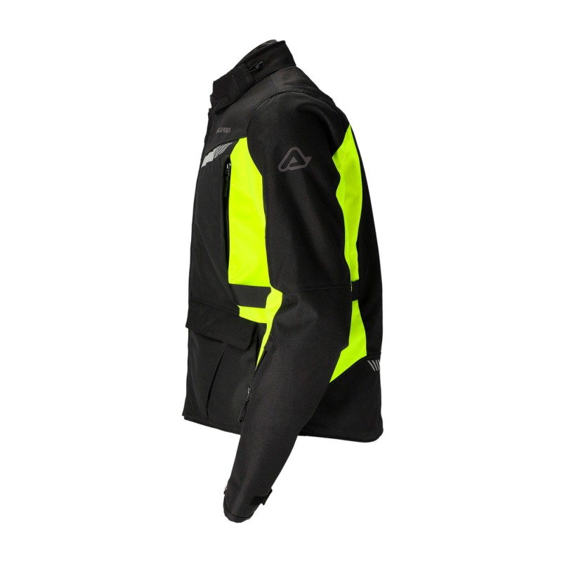chaqueta x trail acerbis color negro y amarillo talla s ultima unidad